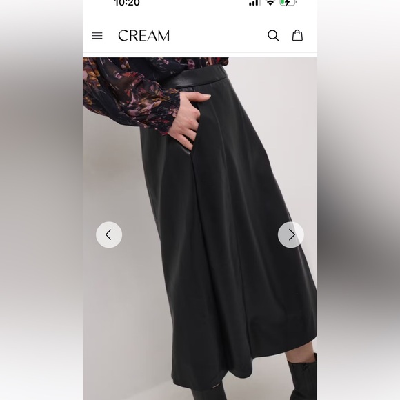Leatherette A skirt from Crème 🇪🇺 - Picture 4 of 6